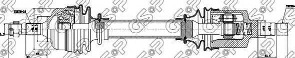 Semieixo (acionador) dianteiro esquerdo Peugeot/Citroen 9642876780 preço, a partir de 102,33 USD