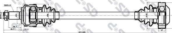 Semieixo traseiro Open Parts DRS621600 preço, a partir de 113,01 USD