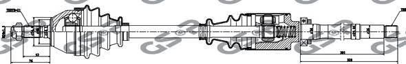 Compre DRS601900 Open Parts Semieixo (acionador) dianteiro direito