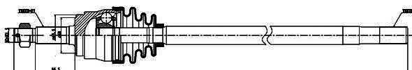 Semieixo (acionador) dianteiro direito GSP 216013 preço, a partir de 96,57 USD
