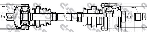 Semieixo traseiro Mercedes A1073500410 preço, a partir de 114,07 USD