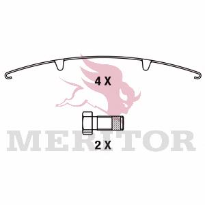 MDP3125K Arvin Meritor Sapatas do freio dianteiras de disco
