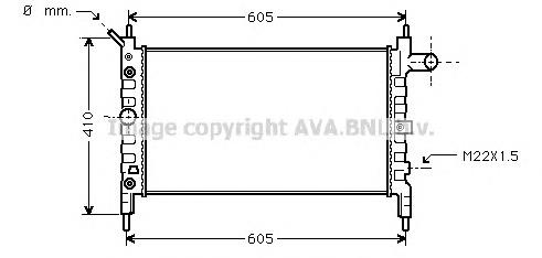 Compre 1300115 Opel Radiador de esfriamento de motor