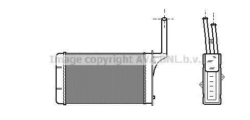Radiador de forno (de aquecedor) VAN Wezel 40006049