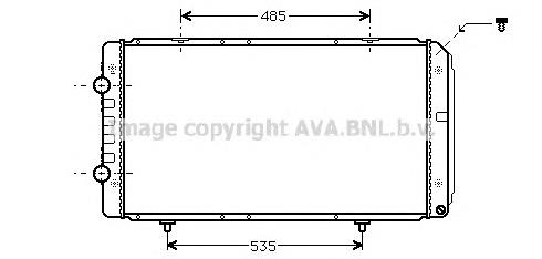 1341513080 Fiat/Alfa/Lancia Radiador de esfriamento de motor