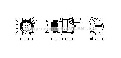 Compressor de aparelho de ar condicionado Opel 6854104 preço, a partir de 130,57 USD