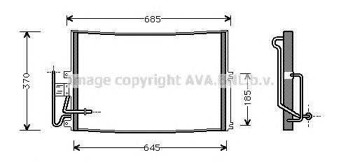 Compre 1850065 Opel Radiador de aparelho de ar condicionado
