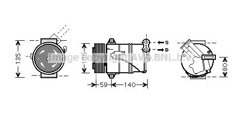 Compressor de aparelho de ar condicionado Opel 6854098 preço, a partir de 80,02 USD