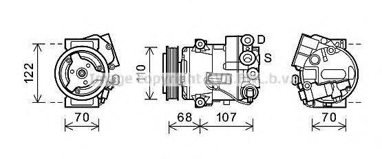 Compre 3700K594 VAN Wezel Compressor de aparelho de ar condicionado