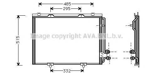 Radiador de aparelho de ar condicionado 2108300570 Mercedes