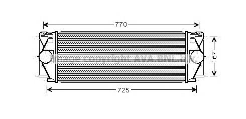 A9065010101 VAG Radiador de intercooler