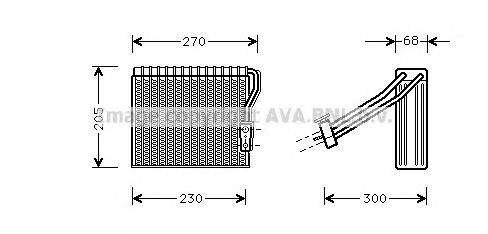 A1688300258 Mercedes Vaporizador de aparelho de ar condicionado
