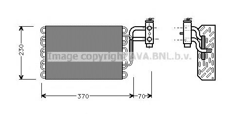 Vaporizador de aparelho de ar condicionado 1248300758 Mercedes