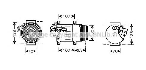0022301411 Mercedes Compressor de aparelho de ar condicionado