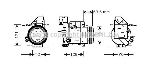 4472208231 Mercedes Compressor de aparelho de ar condicionado