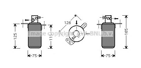 Compre A2028300283 Mercedes Tanque de recepção do secador de aparelho de ar condicionado