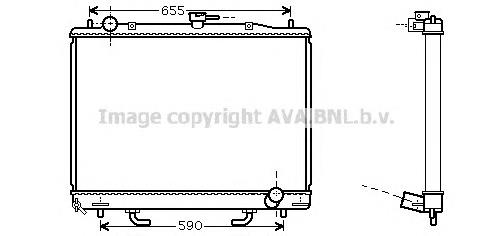 MR529225 Mitsubishi Radiador de esfriamento de motor