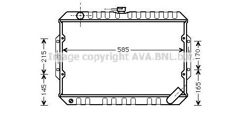 Radiador de esfriamento de motor MB356389 Mitsubishi