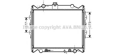 1640067141 Toyota Radiador de esfriamento de motor