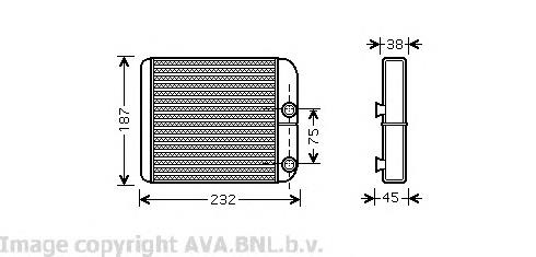 30824478 Volvo Radiador de forno (de aquecedor)