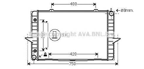 8603767 Volvo Radiador de esfriamento de motor