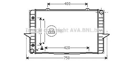 Radiador de esfriamento de motor 8601358 Volvo