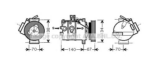 36050839 Volvo Compressor de aparelho de ar condicionado