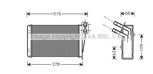 AH73000S Mahle Original Radiador de forno (de aquecedor)