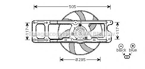 7701050677 Renault (RVI) Ventilador (roda de aletas) do radiador de esfriamento