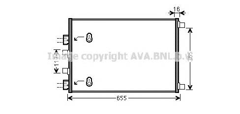 8200325004 Renault (RVI) Radiador de aparelho de ar condicionado