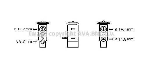 Válvula TRV de aparelho de ar condicionado VALEO 508833 preço, a partir de 33,92 USD