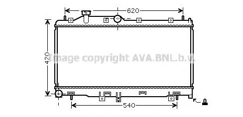 45111AG011 Subaru Radiador de esfriamento de motor