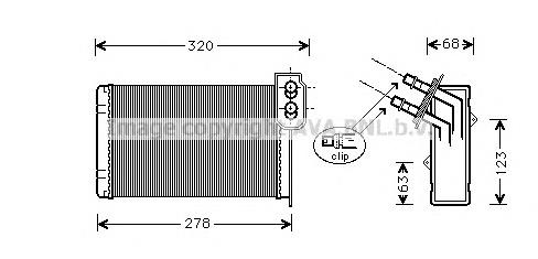812223 VALEO Radiador de forno (de aquecedor)