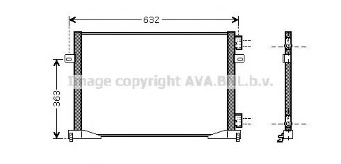4417650 Opel Radiador de aparelho de ar condicionado