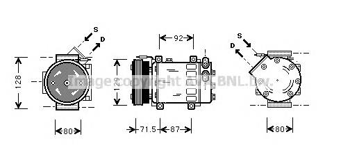 Compressor de aparelho de ar condicionado Bosch 1986AD1045
