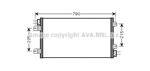 7701057122 Renault (RVI) Radiador de aparelho de ar condicionado