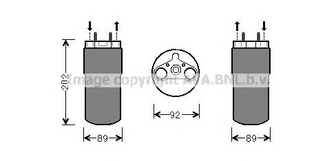 93856084 Opel Tanque de recepção do secador de aparelho de ar condicionado