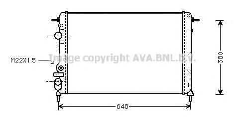Radiador de esfriamento de motor Polcar 600708A5 preço, a partir de 65,52 USD