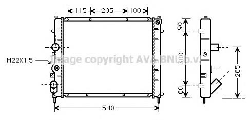 Radiador de esfriamento de motor Nissens 63854 preço, a partir de 78,97 USD