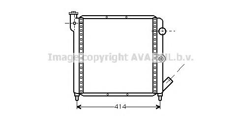 Radiador de esfriamento de motor DRM23026 Denso