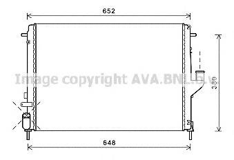 8200582026 Renault (RVI) Radiador de esfriamento de motor