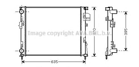 4408645 Opel Radiador de esfriamento de motor