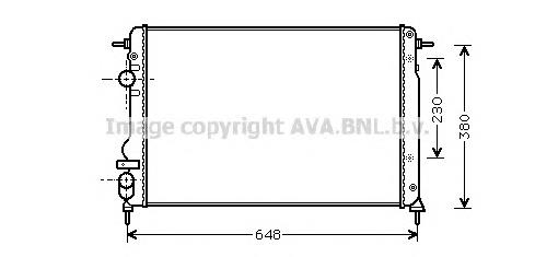 8660000492 Renault (RVI) Radiador de esfriamento de motor