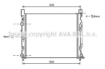 8200455801 Mercedes Radiador de esfriamento de motor