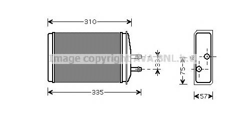 6U0819030 VAG Radiador de forno (de aquecedor)