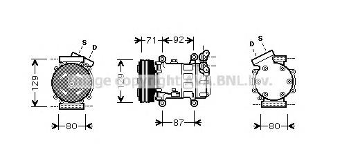 ACP361000S Mahle Original Compressor de aparelho de ar condicionado