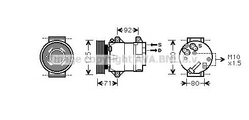 133122 ACR Compressor de aparelho de ar condicionado
