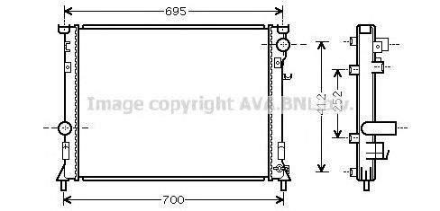 Radiador de esfriamento de motor Chrysler 5137692AA preço, a partir de 122,05 USD