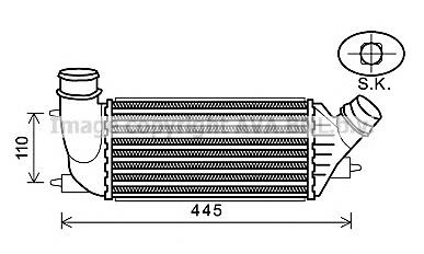 1440010980 Peugeot/Citroen Radiador de intercooler