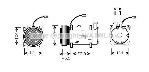 Compre 130528 ACR Compressor de aparelho de ar condicionado